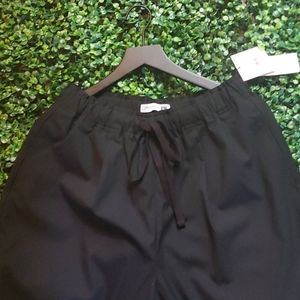 Black Wide Leg Capri Pants NWT